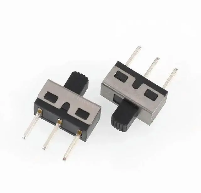 Alt view image 2 of 2 - 10PCS SS-12D10 5MM handle High Tripod 2-step Vertical Dial Switch Foot Spacing 4.7 High Current Dial Connector