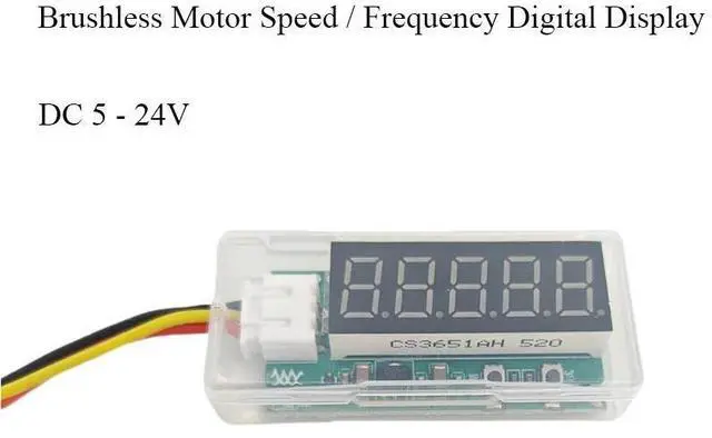 Alt view image 2 of 2 - DC 5V-24V 12V 24V Brushless Motor Speed Display, FG Frequency Meter, Motor Driver RPM Frequency Digital Display