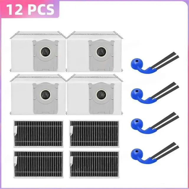Alt view image 2 of 2 - For Ecovacs Deeboot T90 Pro Omni / T90 Omni Vacuum Parts Brush HEPA Filter Dust Bag Accessories