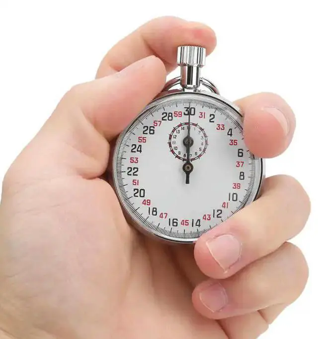 Main image of J12001 Mechanical Stopwatch Round Sports Chronograph Running Timer Physics Teaching Equipment