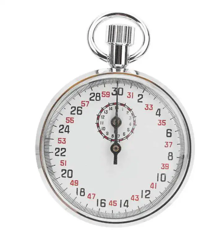 Alt view image 2 of 2 - J12001 Mechanical Stopwatch Round Sports Chronograph Running Timer Physics Teaching Equipment