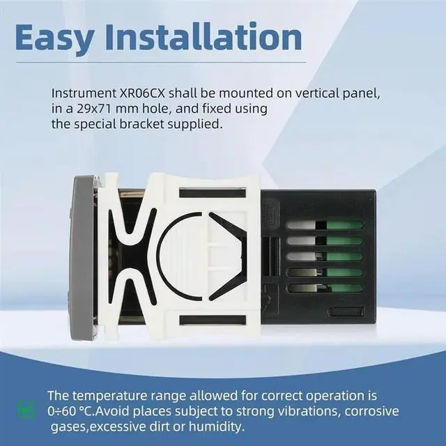 Alt view image 2 of 2 - XR06CX-4N1F1 Temperature Controllers, Programmable Digital Thermostat With Sensor Probe