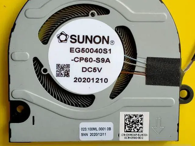Alt view image 3 of 3 - For /Inspiron 13 Pro 5310 Fan 06T5J2 0HM04F