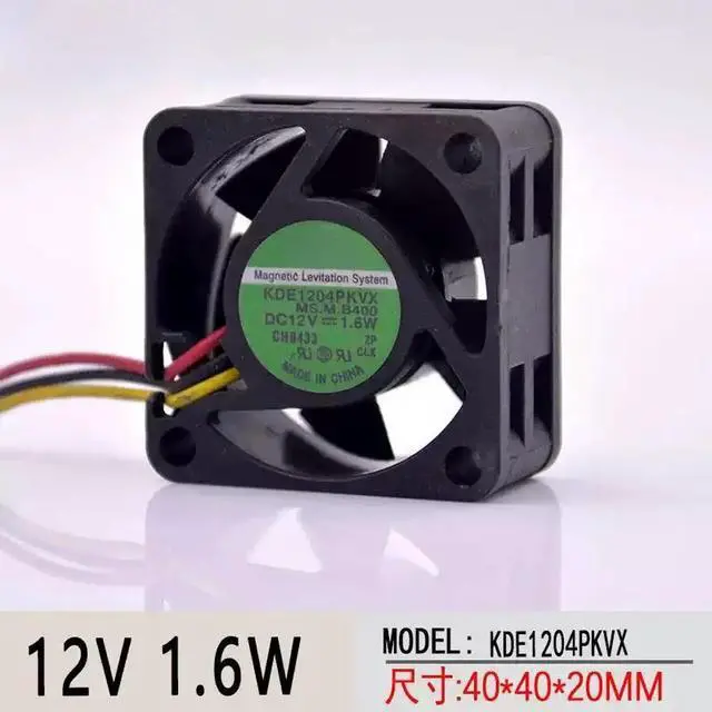 Main image of for 40MM 4cm Fan KDE1204PKVX DC12V 1.4W 40MM Server Cooling Fan Power Supply aAxial Cooling Fan 3pin