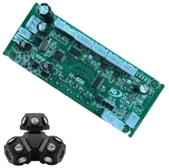 Main image of HK-666 18X10W 3 Heads Led Moving Head L aser Light Display Main Board Motherboard