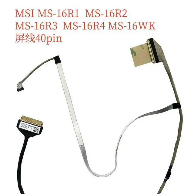 Alt view image 3 of 3 - For MS-16R1 GF63 MGF65 screen cable 40pin K1N-3040326-J36 -H58