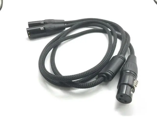 Alt view image 2 of 3 - 2pcs/lot 2M High-XLR Female To Dual XLR Male Audio Cable Xlr Female Signal Cable