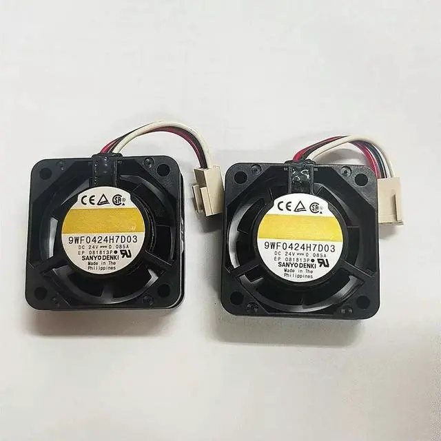 Main image of 3pcs for Sanyo 9WF0424H7D03 Fanuc A90L-0001-0441#39 Cooling Fan 24V 0.085A 4015 3-Wire