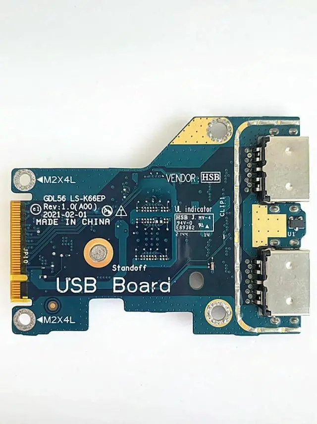 Alt view image 2 of 2 - for GDL55 G15 5510 G15 5511 G15 5515 USB Small Board LS-K66EP