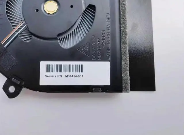 Alt view image 2 of 3 - For 14-DV 14-dv0003TX Fan TPN-Q244 M34454-001