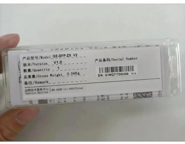 Main image of Package GE-SFP-ZX Gigabit Single Mode Dual Fiber 10km SFP Module for Ruijie