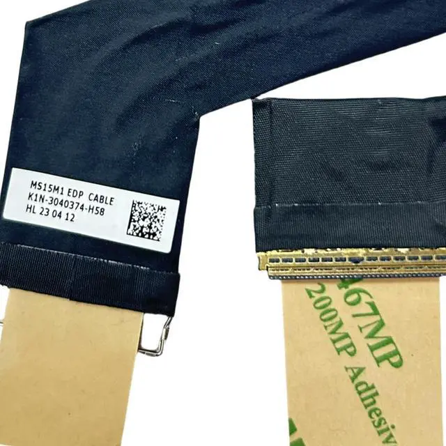 Alt view image 3 of 3 - For MS-15M1 Vector GP68HX EDP screen cable 40pin K1N-3040374-H58