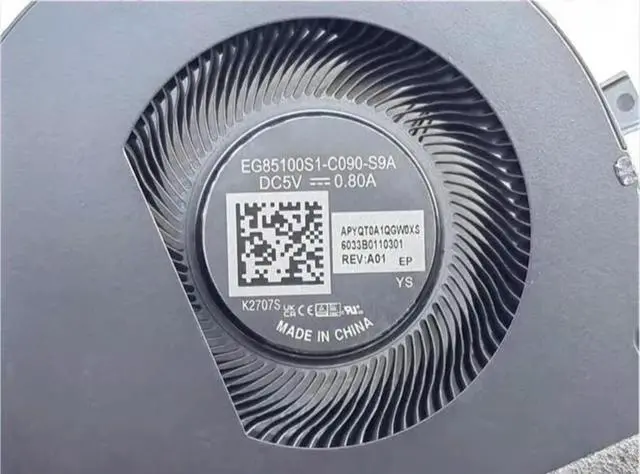 Alt view image 3 of 3 - For EG85100S1-C090-S9A 5V 0.80A 6033B0110301 fan