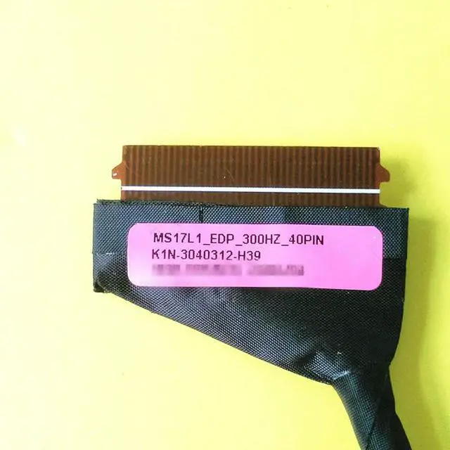 Alt view image 3 of 3 - For /, Samurai GF76 MS-17L1 MS17L1 K1N-3040312-H39 Screen cable, cable