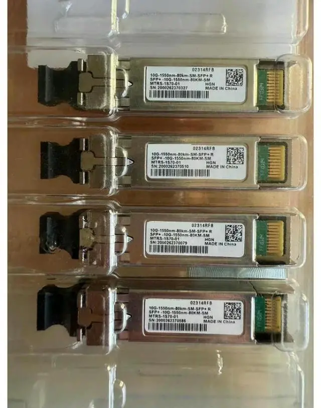 Main image of 02314RFB 10G 1550nm 80km SMF Dual Fiber SFP+ Optical Module 10G-1550nm-80km for