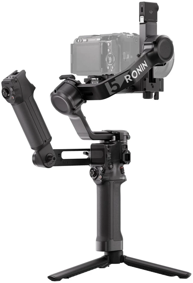Main image of DJI RS 5 Combo, Gimbal Stabilizer for Camera Canon/Sony/Panasonic/Nikon/Fujifilm, Intelligent Tracking, Electronic Briefcase Handle, Fine-Tuning Knobs, New Z-Axis Indicator