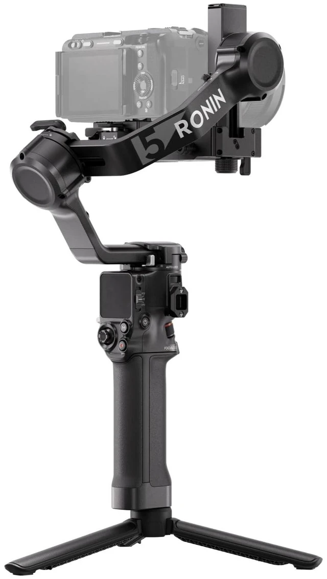 Main image of DJI RS 5, Gimbal Stabilizer for Camera Canon/Sony/Panasonic/Nikon/Fujifilm, Fine-Tuning Knobs, 2nd-Gen Automated Axis Locks, Quick-Open Tripod, New Z-Axis Indicator