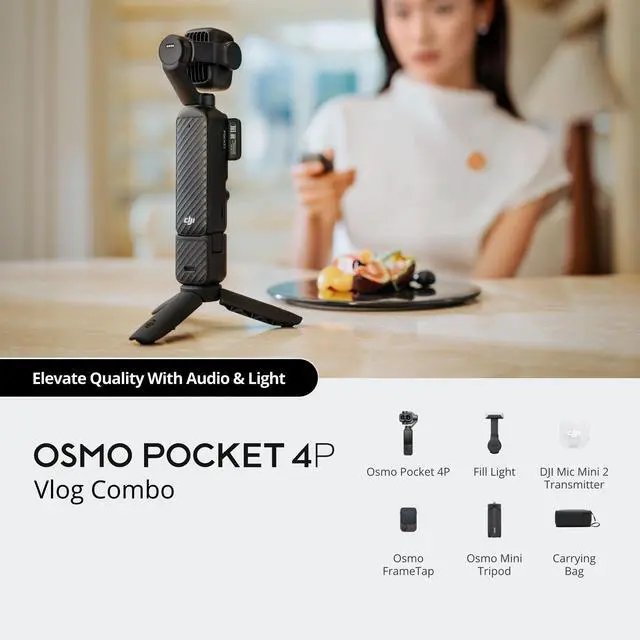 Alt view image 2 of 7 - DJI Osmo Pocket 4 Pro 4P Vlog Combo Handheld Stabilize US Stock