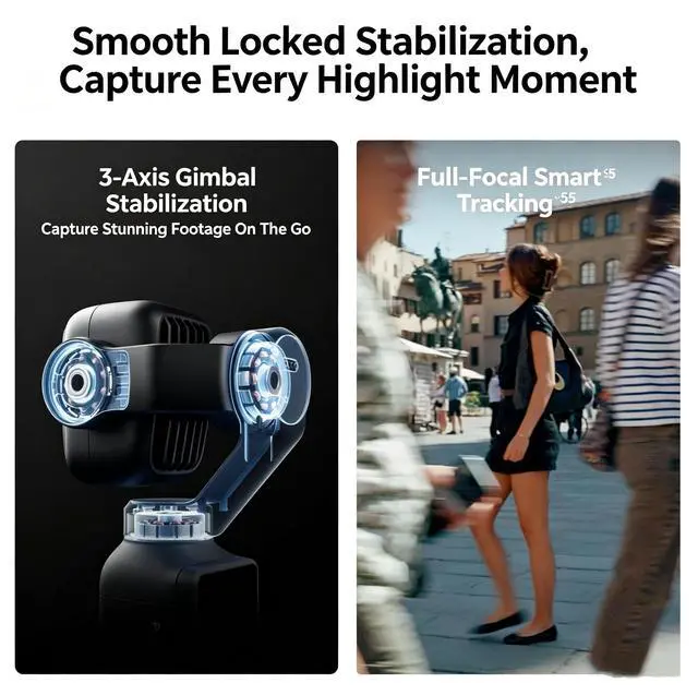 Alt view image 6 of 7 - DJI Osmo Pocket 4 Pro 4P Vlog Combo Handheld Stabilize US Stock