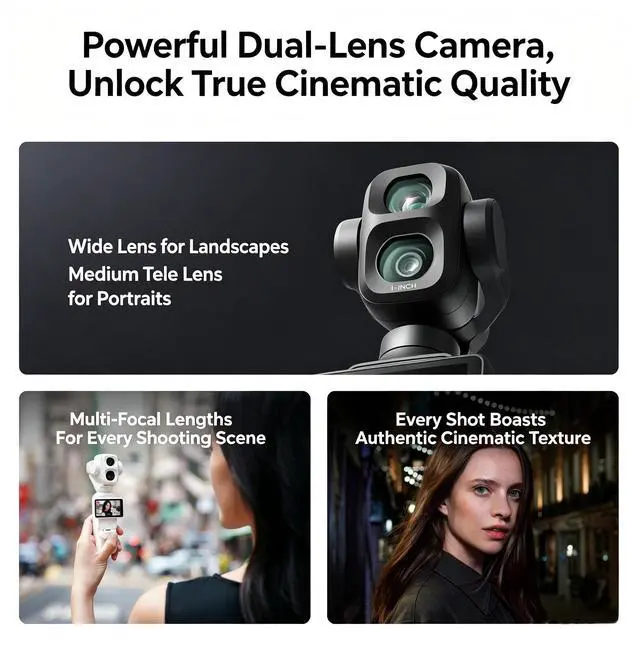 Alt view image 3 of 7 - DJI Osmo Pocket 4 Pro 4P Vlog Combo Handheld Stabilize US Stock