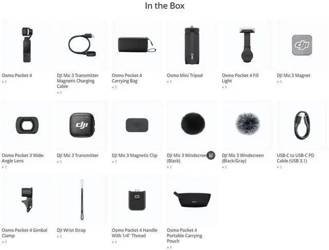 Alt view image 4 of 4 - DJI Osmo Pocket 4 Creator Combo Ship Via FedEx/UPS No Tariffs in US