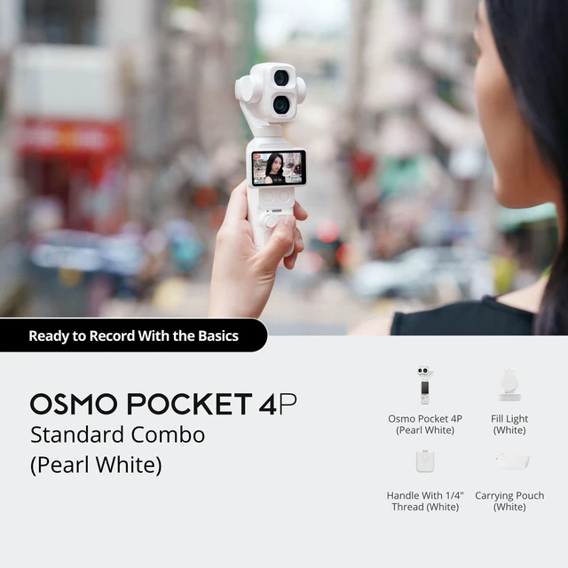 Main image of DJI Pocket 4P (4 Pro) Standard Combo Dual-Lens Camera 1-Inch 17-Stop DR 4K 240fps D-Log 2 Active Track 8.0 US Stock