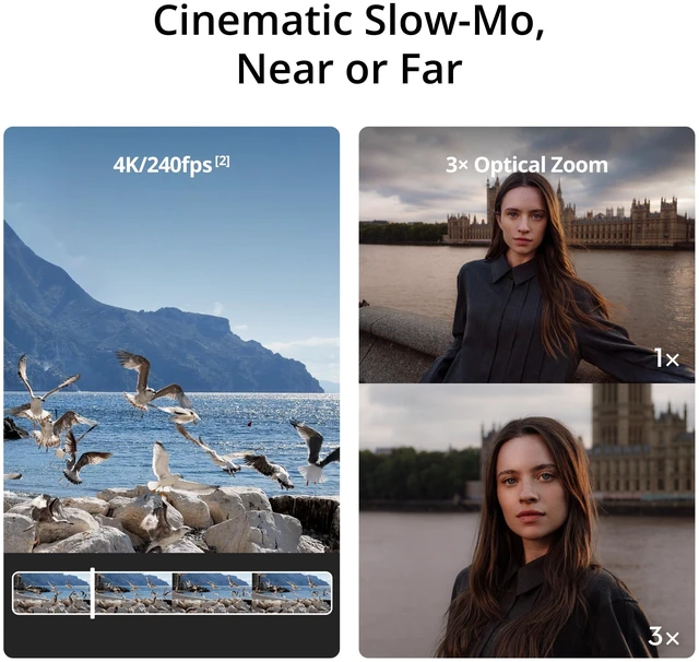 Alt view image 4 of 7 - DJI Pocket 4P (4 Pro) Standard Combo Dual-Lens Camera 1-Inch 17-Stop DR 4K 240fps D-Log 2 Active Track 8.0 US Stock
