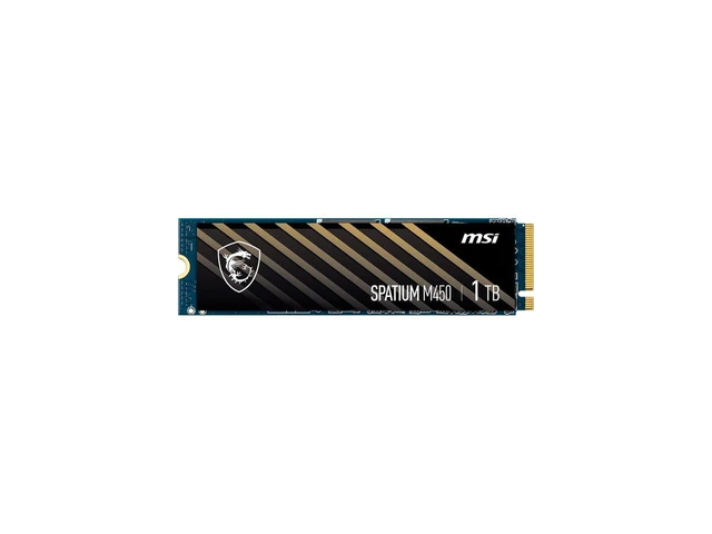 Main image of MSI SPATIUM M450 V1 1TB M.2 2280 PCIe Gen4 x4 NVMe 1.4 Internal Solid State Drive (SSD) SM450N1TBV1