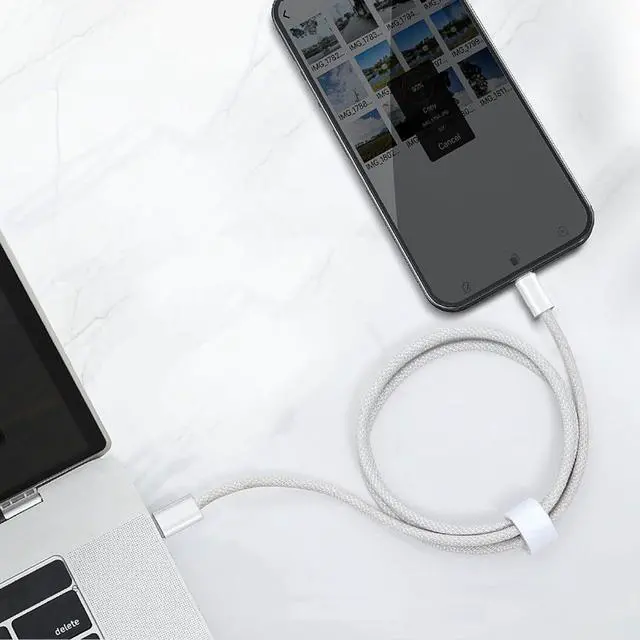 Alt view image 6 of 7 - 1.5FT Short IPhone 17/17E/16/16E/15 Woven Cable USB A to USB C CarPlay Charger Cable for iPhone 15 16 17 Pro Max Plus/Air iPad 10th Gen iPad Pro 12.9/11 Air 5th/4th Gen Mini 6th Charging Cord