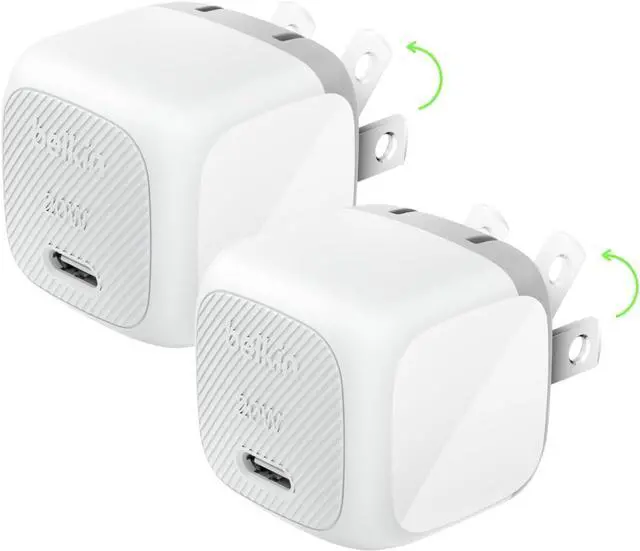 Main image of USB C Charger Block 20W (2 Pack) Fast Charging Block Type C Wall Charger Compatible with iPhone 17 Air Pro AirPods Galaxy S26 Google Pixel 10 iPad AirPods etc - White
