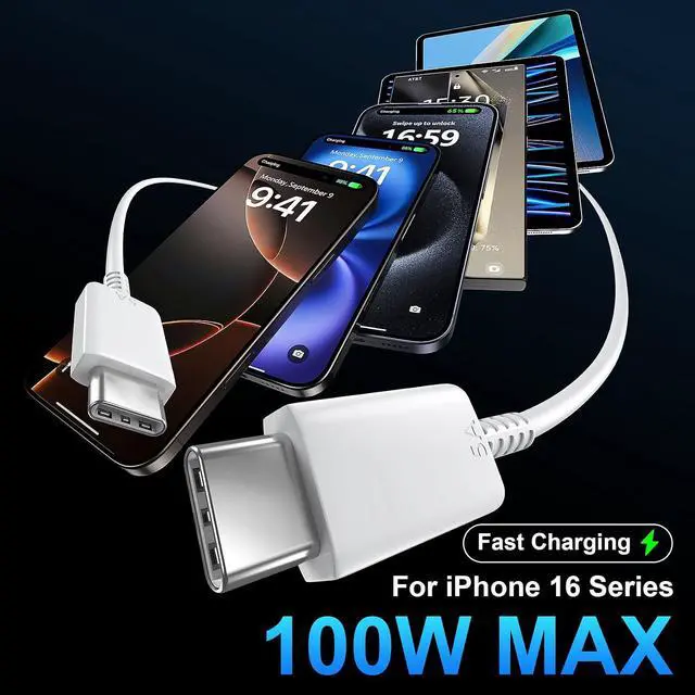 Alt view image 4 of 6 - iPhone 16 15 17 Pro Max Charger 30W Type C Chargers USB C Fast Charger Block iPhone 16 Chargers Fast Charging with 10FT C Charging Cable for iPhone 17/17 Pro Max/16/16 Pro Max/15/15 Pro/iPad/