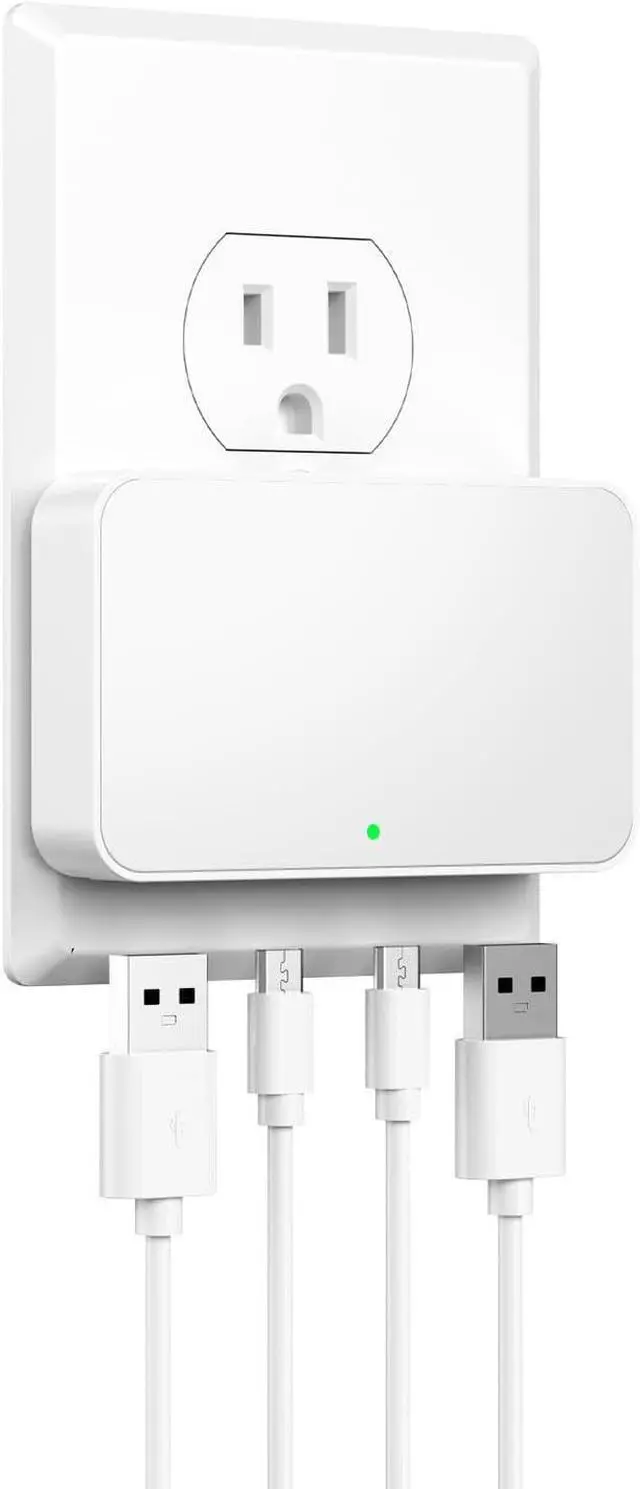 Main image of Flat USB Wall Charger 4 Ports Slim 35W USB-C/A Flodable Plug Fast Charging Block for iPhone 8/9/10/11/12/13/14/15 Multiport Power Charging Adapter for ipad and Galaxy Series S8-10 White