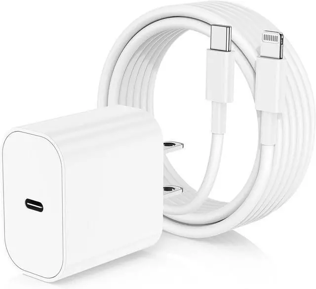 Main image of iPhone Charger Fast Charging Type C Wall Charger Block Plug and 10ft USB C to Lightning Cable Cord Long Adapter Cube Brick Box for iPhone 14 Pro Max/14 Plus/13 Pro/12 Mini/11/XS/XR/X/iPad Air