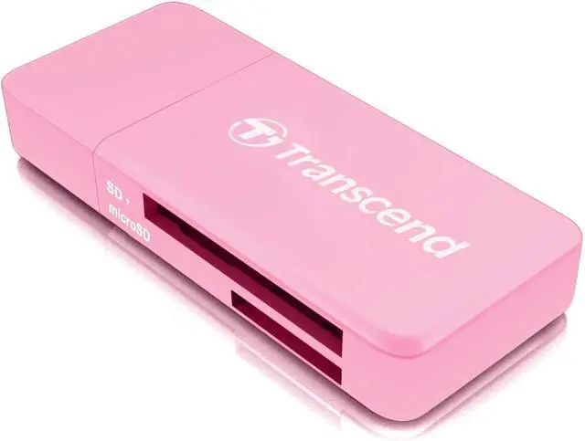 Alt view image 3 of 7 - USB 3.1 SDHC/SDXC/ microSDHC/SDXC Card Reader TS-RDF5R (Pink)