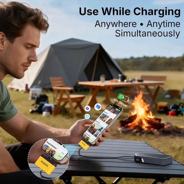 Alt view image 5 of 7 - Micro SD Card Reader for iPhone 17/16/15 iPad Android Mac PC Laptop USB C Memory Card Reader Adapter Auto Photo Backup While Charging MFi Photo Stick iXflash Q w/Free App Yellow