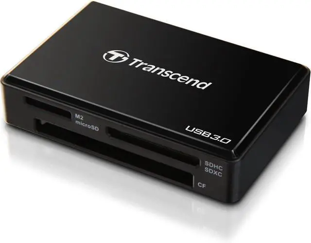 Main image of USB 3.0 Super Speed Multi-Card Reader for SD/SDHC/SDXC/MS/CF Cards (TS-RDF8K) Black
