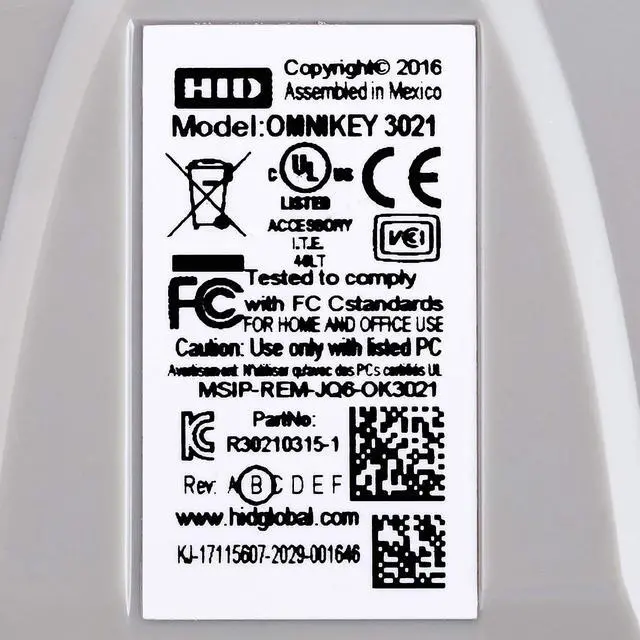 Alt view image 4 of 4 - Global R30210315-1 OMNIKEY 3021 usb ROHS CONF for Printer