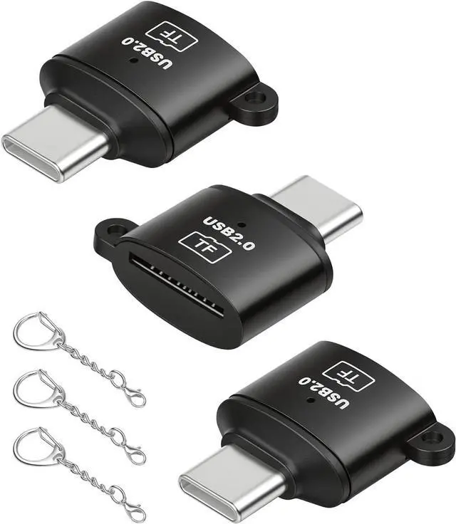 Main image of Micro SD Card Reader SD Card Reader to USB C Type c to TF-Card Reader Compatible with Micro SDXC Micro SDHC Micro SD Phone Pad Laptop (3-Pack)