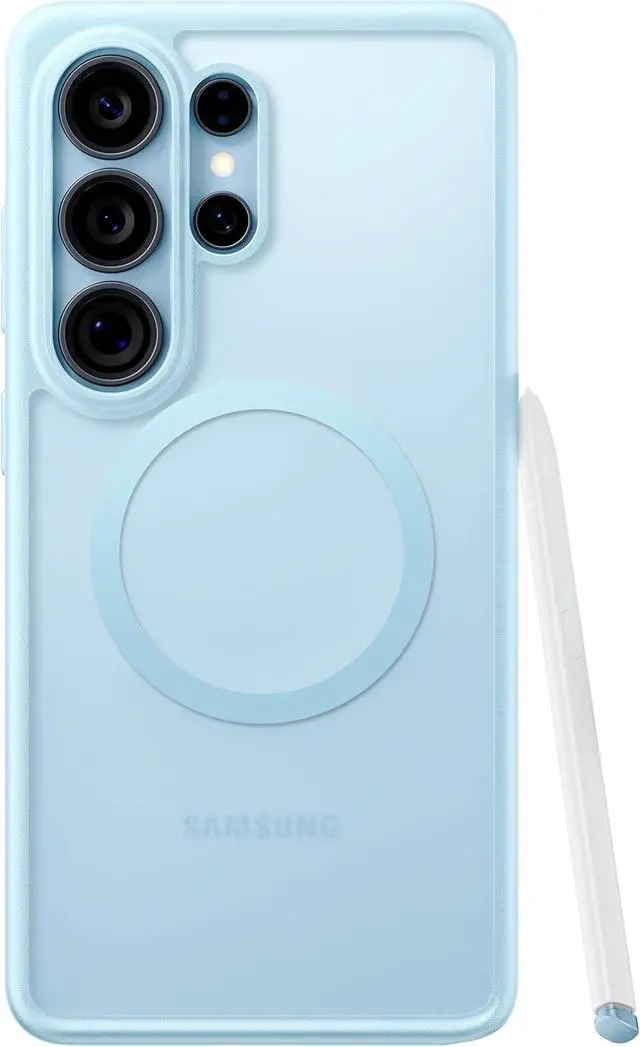 Alt view image 7 of 7 - Magnetic Shockproof for Galaxy S26 Ultra Case Fit for MagSafe 12FT Military Grade Protection Translucent Slim Case for S26 Ultra Case Anti-Fingerprint Anti-Scratch Blue