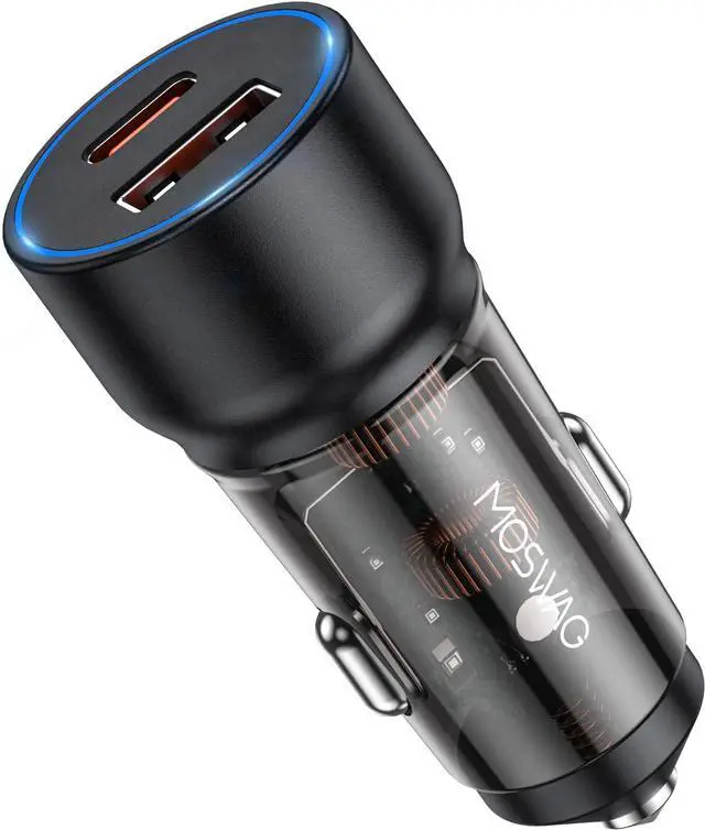 Main image of USB C Car Charger 75W Mini Cigarette Lighter USB Charger | 45W PD&QC 3.0 USB C Fast Charge Mini Cigarette Lighter Adapter for iPhone 17 16 15 14 Pro Max S26 S25 Note Pixel iPad