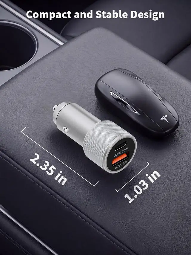 Alt view image 5 of 7 - iPhone 17/16/15 Car Charger Fast Charging 2-Port Cigarette Lighter USB Charger Dual USBA and USB C Car Adapter 2Pack Compatible with iPhone 17e/17 Pro/Air/16e/16 Plus/15 Pro Max iPad mini/Air Airpods