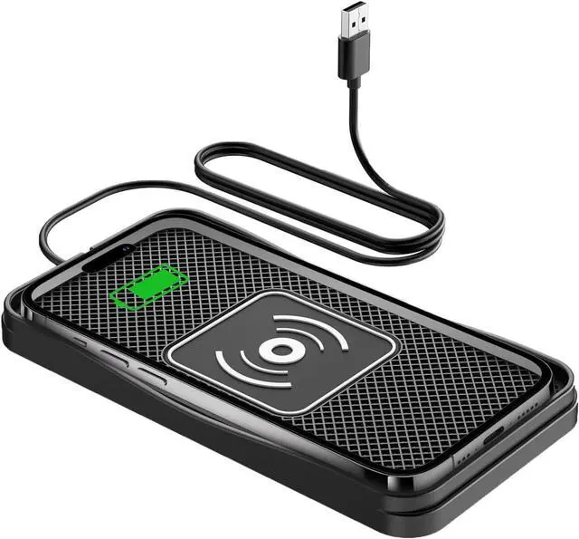Main image of Car Wireless Charger Pad 15W Fast Wireless Car Charger Non-Slip Wireless Phone Charger Car Compatible with iPhone 17/16/15/14/13/12 and LG Android Phones