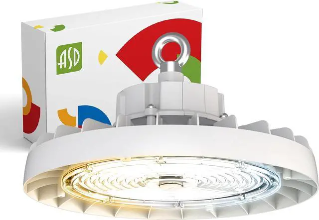 Main image of 150W LED High Bay UFO Lighting Commercial Shop Ceiling Light ?3CCT Dimmable IP69K Waterproof ?23600LM 3000-5000K 120-277V DLC Premium & UL Listed ?for Warehouse Garage Workshop ?White