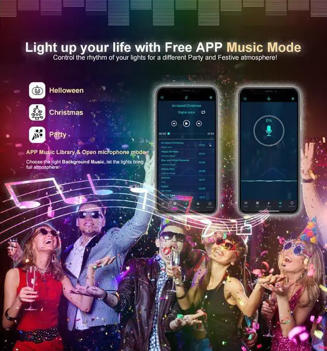 Alt view image 6 of 7 - RGBW COB LED Strip Light Kit 16.5ft Color Changing Multicolor Neutral White Cuttable Adhesive Lights Strip ETL Listed for Bedroom Party Decoration with Remote & APP Control (AC/DC Adapter Included)