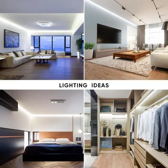 Alt view image 5 of 6 - LED Strip Light 50FT 120VAC Super Bright 6337 Lumens Dimmable IP65 Waterproof for Outdoor Indoor 6500K Cool White Every 1.6ft Cuttable Proselect Lighting Strip 6x10mm ETL Listed