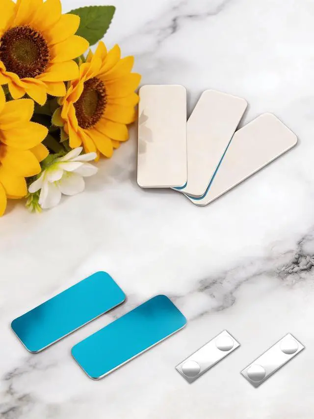 Alt view image 6 of 6 - Luimos Magnetic Adhesive Strip for Under Cabinet Lights 12PCS Iron Sheets + 4PCS Magnet Strips No Tools 1-Min Installation Universal for All Magnetic Cabinet Lights