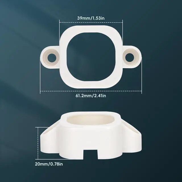 Alt view image 6 of 7 - Mounting 120Pcs Brackets Compatible with Govee Pro H706 H706 H806 Outdoor Lights Track Mount Kit for Govee Pro (White)