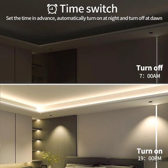 Alt view image 7 of 7 - COB LED Strip Lights 3000K 65.6ft DC 24V Dimmable White Flexible LED Tape Light for Bedroom with Remote and app Control LED Tape Lights CRI90+ forLiving Room Shelf Cabinet Home Decoration