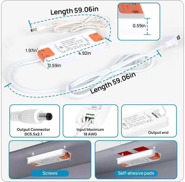 Alt view image 6 of 7 - Kitchen Under Cabinet Lights Plug in. Slim. Super Bright. 21W. Dimmable. 1 Remote Controls Multiple Lighting Kits Synchronously. for Kitchen Cabinet Light Counter Lights Warm White 3000K.
