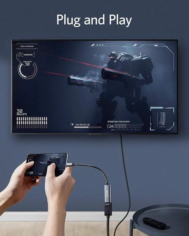Alt view image 4 of 4 - 555 USB-C Hub (8-in-1) with USB-C to DisplayPort Adapter
